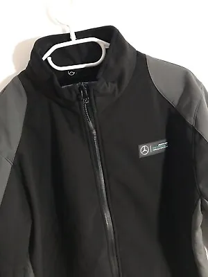 Mercedes AMG Petronas F1 Team Mens Softshell Jacket Black Size M Medium New BNWT • £55.99