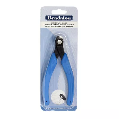 Beadalon® Designer Line Memory Wire Shears Cutter Pliers Blue Handles • £35.29