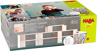 HABA 306248 Building Block System- Clever Up! 1.0-46 Wooden Pieces With Educa... • $120.81