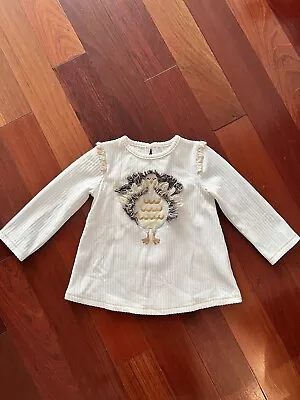 Mud Pie 2T 3T Turkey Thanksgiving Top Shirt • $9.99