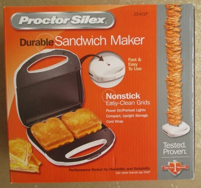 $31.98 • Buy Proctor Silex Sandwich Maker Toaster PANINI Press Nonstick Grill FAST FREE SHIP!