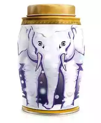 New Williamson Tea Elephant Caddy Tin 40 Earl Grey Tea Bags - Snow Globe • £14