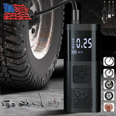 Cordless Electric Scooter Bike Tire Inflator Car Air Compressor Bicycle Pump PSI • $18.99