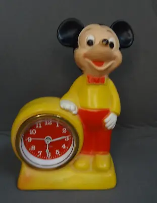 Vintage Mickey Mouse Clock West Germany Walt Disney Productions 6 H • $23.99