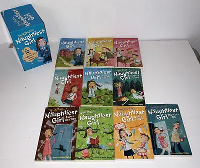 Enid Blyton The Naughtiest Girl Set Of 10 Books   Stories School Box Set • £10