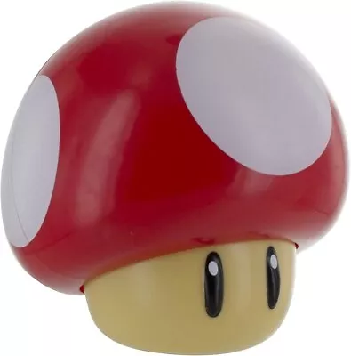 Super Mario Bros Mushroom Light With Sound Night Mood Light Up Figure Decor Lamp • $26.95