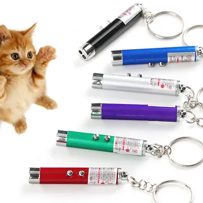 LASER TEASER PEN CAT Kitten Fun Exercise Play Toy Mouse Projecting Pointer Flash • £3.59