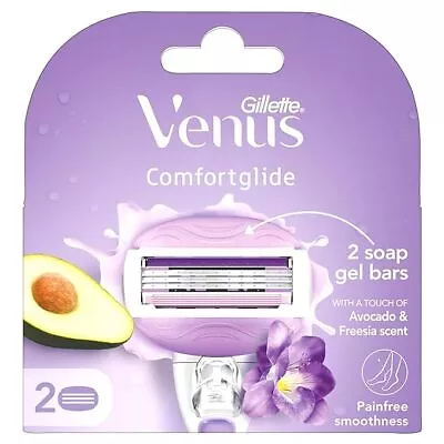 2 X Gillette Venus Comfortglide Hair Removal Razor Blades- 2 Cartridges • $56.20