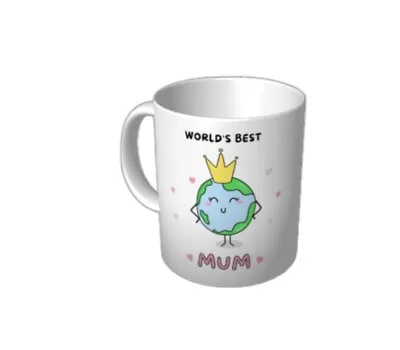 Worlds Best Mum Coffee Mug Tea Cup Mothers Day Gift 400 Ml Boxed  • $18.95