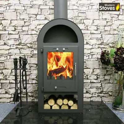 Wood Burning Multi Fuel Henley Meastro Stove 6.5kw Burner Modern Stoves • £599.99