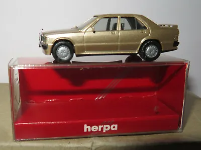 Rare Micro Herpa Ho 1/87 Mercedes-Benz 190 E 2.3 16S Golden Gold Light IN Box • $8.57