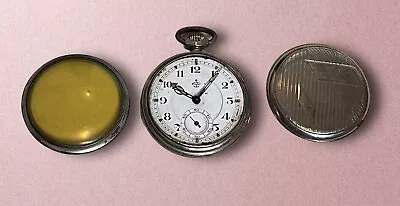 SWISS THIEL GERMANY MILITARY POCKET WATCH RARE VINTAGE Retro Old For Repair • $29.99