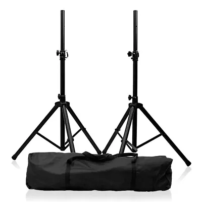 Thor Speaker Stand Kit Pair Inc Carry Case DJ Disco PA Speaker Stand Tripod • £46.50