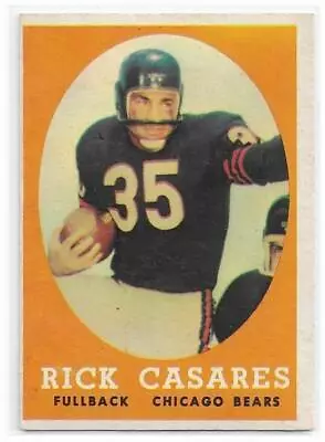 RICK CASARES 1958 Topps Card #53 Chicago Bears Football EX • $4