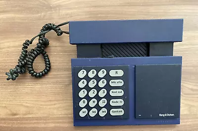 Beocom 600 B&O Bang And Olufsen 1980s Blue Desk Landline Phone Original • £96.50