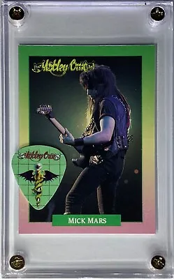 Motley Crue Mick Mars Rockcards Trading Card #91 / Official Guitar Pick Display! • $9.66