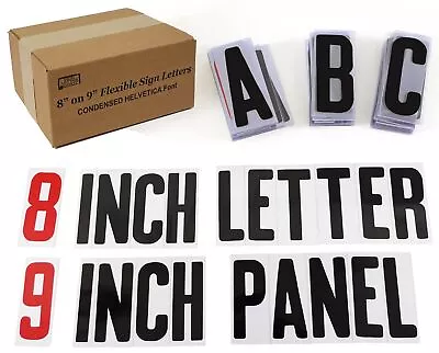 Changeable Outdoor Sign Letters 8” Portable Flex Letters 300 Count Helvetica ... • $143.93