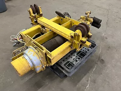 Yale Cable King - 5 Ton Air-Powered Crane - Lug Mounted/Push Trolley • $11000