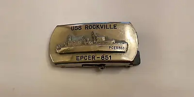 USS ROCKVILLE EPCER-851 Original US Navy Uniform Belt Buckle • $30