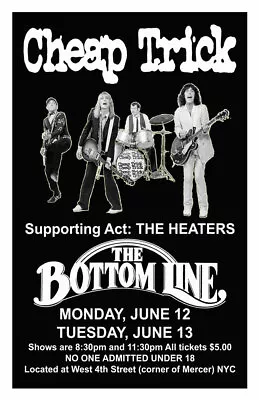 $13.99 • Buy Cheap Trick Replica 1978 Concert Poster