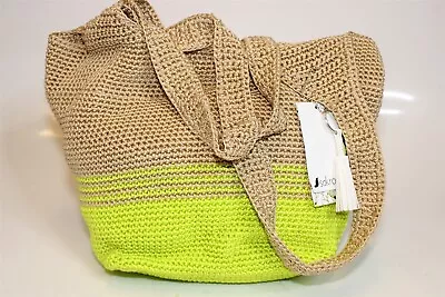 Sakroots By The Sak Neon Colorblock Crochet Hobo Bag NEW Womens Shoulder Purse • $24.84