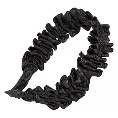 Grossgrain Scrunch Headband Black • $36.99