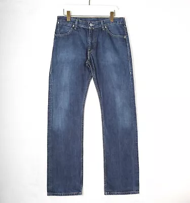 LEVIS 506 Jeans Mens 32 Blue Regular Fit Straight Leg Denim Trousers W32 L34 • £26.95