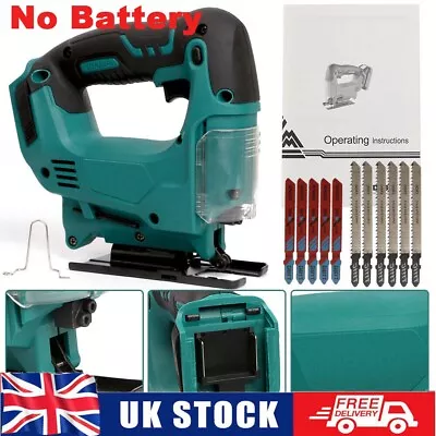 For Makita 18V Cordless Jigsaw Cutter Jig Saw Woodworking Cutting 11 Blades UK • £37.49