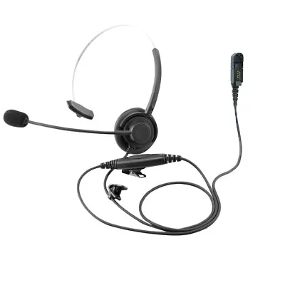 Over The Head Single Muff Headset For Motorola 2-Way Radios XPR3300 XPR3500e • $21.99