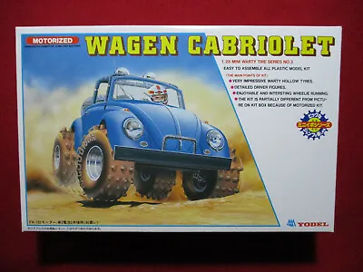 $32.26 • Buy Wagen Cabriolet Buggy Off Road 1:28 Vintage Motorized Model Kit Beetle VW Car