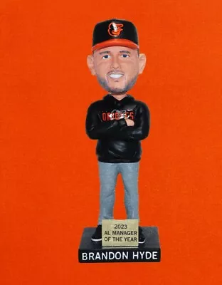 Baltimore Orioles Brandon Hyde 2023 AL Manager Of The Year Bobblehead SGA 4/27 • $49.95