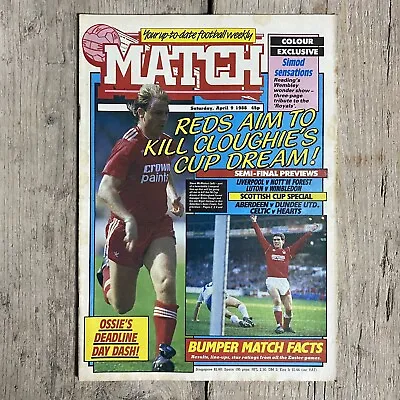 Vintage Liverpool V Forest FA Cup Semi Final Match Magazine. 9th April 1988. • £15