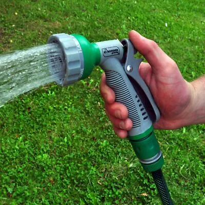 £6.99 • Buy Multi-Function 7 Dial Garden Hose Water Spray Nozzle Gun Set Soft Grip Handle