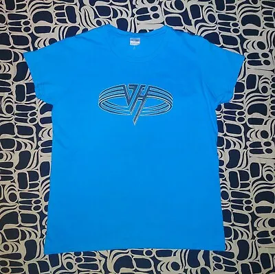 NWOT Ladies Van Halen Blue T Shirt Womens XL Gildan Brand Eddie Alex David Roth • £9.99