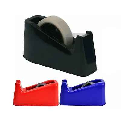 HEAVY DUTY TAPE DISPENSER For Sellotape Cellotape Pack Holder Desktop Office UK • £4.95