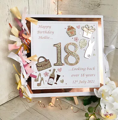 18th Birthday Gift PERSONALISED GUEST BOOK For Women Memories Album 21st 30th • £18.50