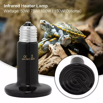 25-200WCeramic Heat Emitter Reptile Heater Light Lamp Bulb For Plants & Animals • $11.83