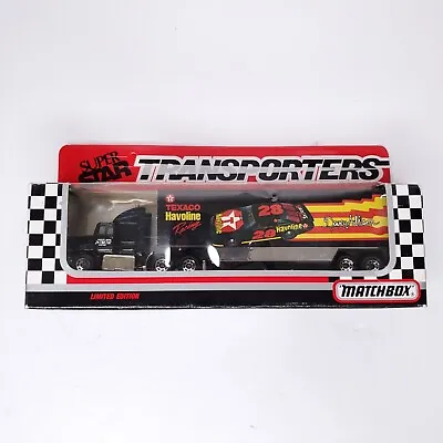 1992 Matchbox Superstar Transporters Davey Allison #28 Texaco Havoline Hauler • $13.97