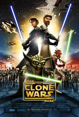 Star Wars: The Clone Wars - Movie Poster / Print (Regular) (Size: 27  X 40 ) • $15.99