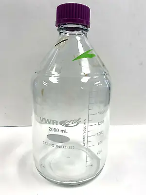 VWR 89012-122 - 2000 ML Media Bottle With Cap • $40