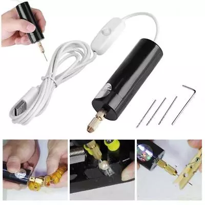 USB Cordless Electric Mini Drill Grinder Polishing Set Pen Tool Rotary Kit D5T4 • $7.29