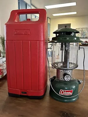 Vintage Coleman Lantern Model 220F With Red Case 1966 - UNTESTED • $25