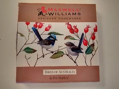 Maxwell & Williams Birds Of Australia Blue Wrens Fine Bone China Plate • $30