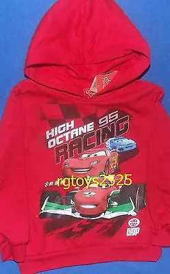 Disney Cars Lightning McQueen Child Pullover 6-7 S 8 M Sweatshirt Hoodie New  • £24.09