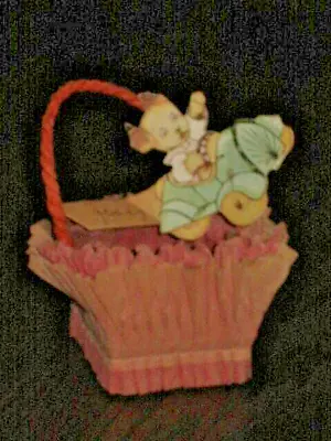 Vintage Birthday Crepe Paper Nut Cup Jerry Name Tag Dog In Car U.S.A. • $12.99