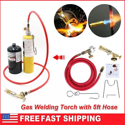 MAPP MAP-Pro Propane Gas Welding Torch Plumbing Soldering Brazing With 1.6M Hose • $23.99