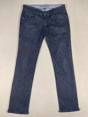 Sullen Art Collective Mens 32x33 Jeans Straight Leg Slim Fit Gray Low Rise • $39.99