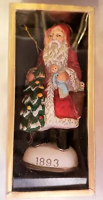 1893 Memories Of Santa Christmas Ornament In Box Hand Painted FREE SHIPPING  • $14