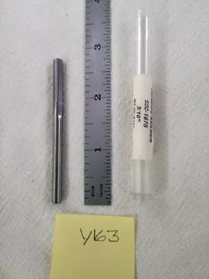 1 New Htc .1875  (3/16 ) Carbide Chucking Reamer Straight Flute Usa Made (y163) • $19.95