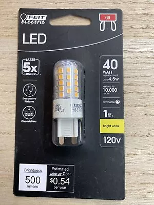 Feit Electric 40Watt Equiv 3000K T4 G9 Bi-Pin Base Decorative LED Light Bulb • $8